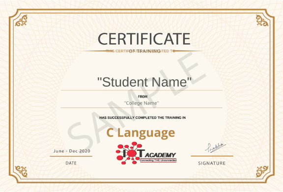 c language certificate