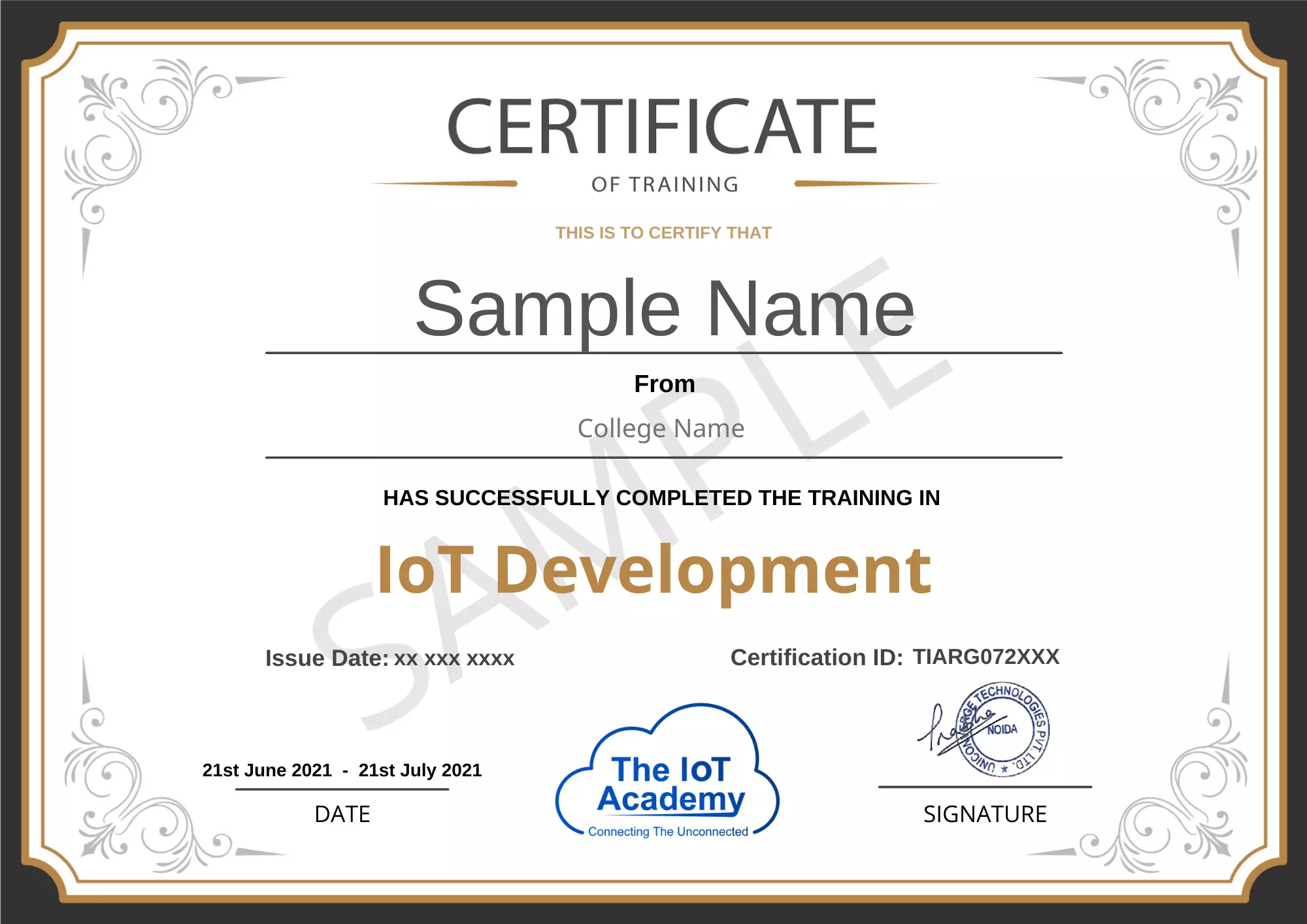 iot certificate