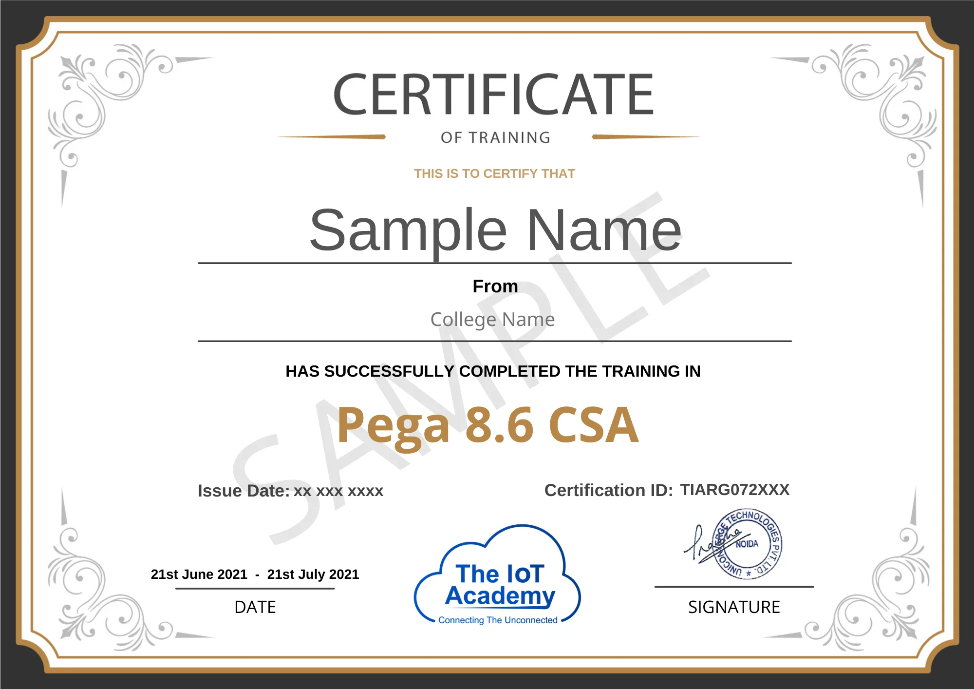 pega 8.6 csa certificate