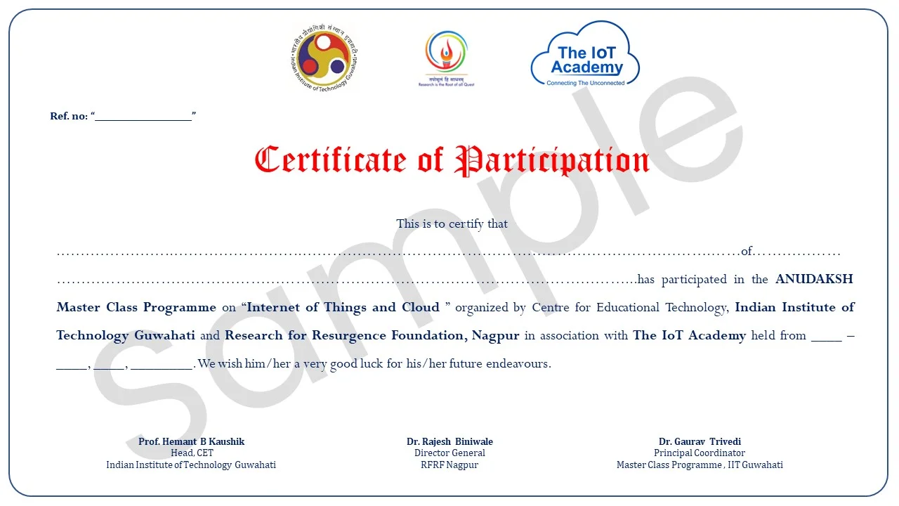 iot and clouds certificate