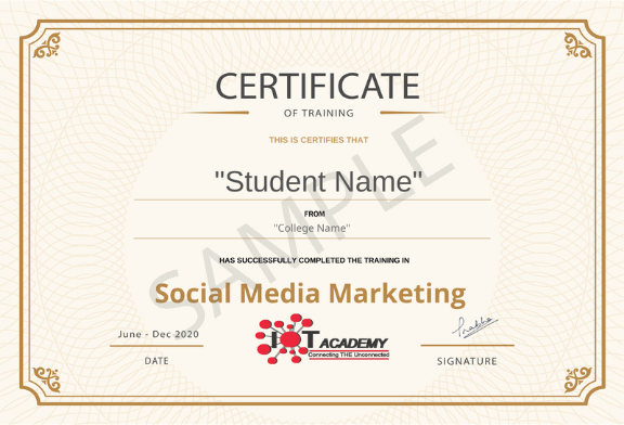 social media markeing certificate